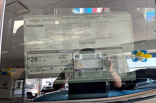 new 2026 Chevrolet Equinox car, priced at $37,840