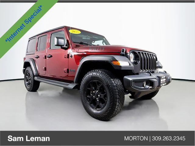 used 2022 Jeep Wrangler Unlimited car, priced at $27,995