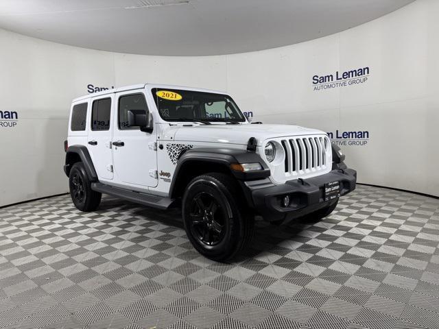 used 2021 Jeep Wrangler Unlimited car, priced at $34,776