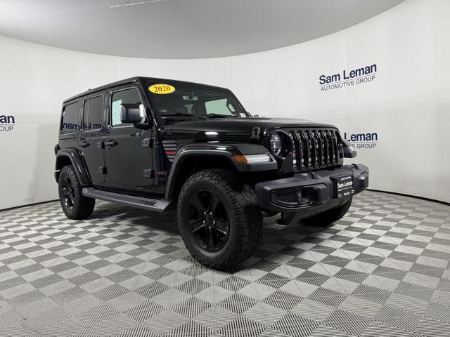 used 2020 Jeep Wrangler Unlimited car, priced at $31,315