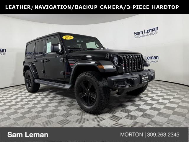 used 2020 Jeep Wrangler Unlimited car, priced at $31,315