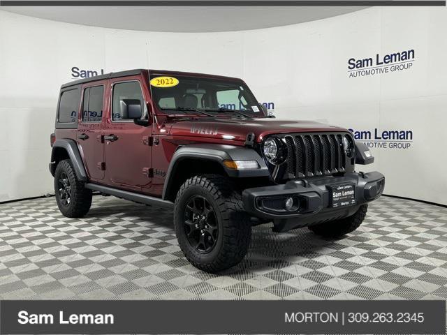 used 2022 Jeep Wrangler Unlimited car, priced at $31,622