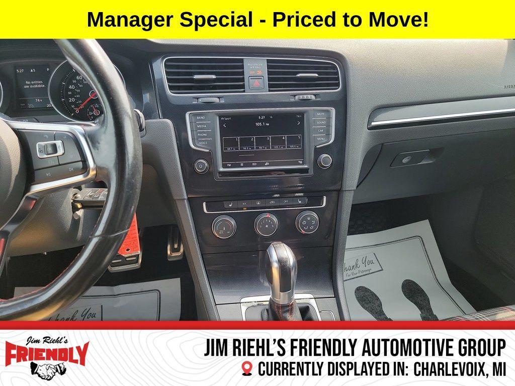 used 2016 Volkswagen Golf GTI car, priced at $10,500