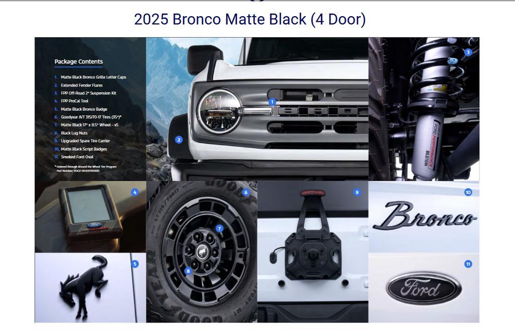 new 2025 Ford Bronco car, priced at $54,225