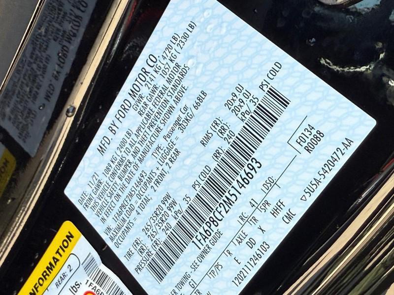 used 2021 Ford Mustang car, priced at $39,995
