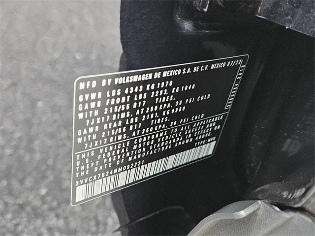 used 2022 Volkswagen Taos car, priced at $17,575