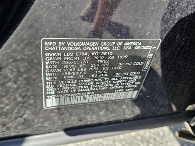 used 2022 Volkswagen Atlas car, priced at $24,775