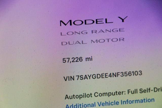 used 2022 Tesla Model Y car, priced at $27,995