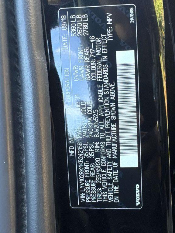 used 2019 Volvo XC60 car, priced at $20,788