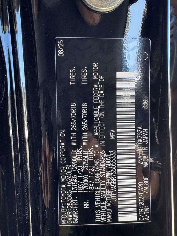 new 2025 Toyota 4Runner car, priced at $61,073