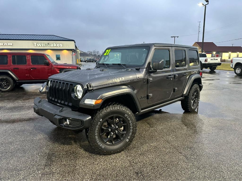 used 2021 Jeep Wrangler Unlimited car, priced at $33,500