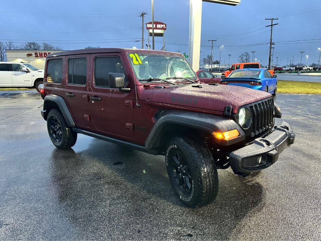 used 2021 Jeep Wrangler Unlimited car, priced at $29,388