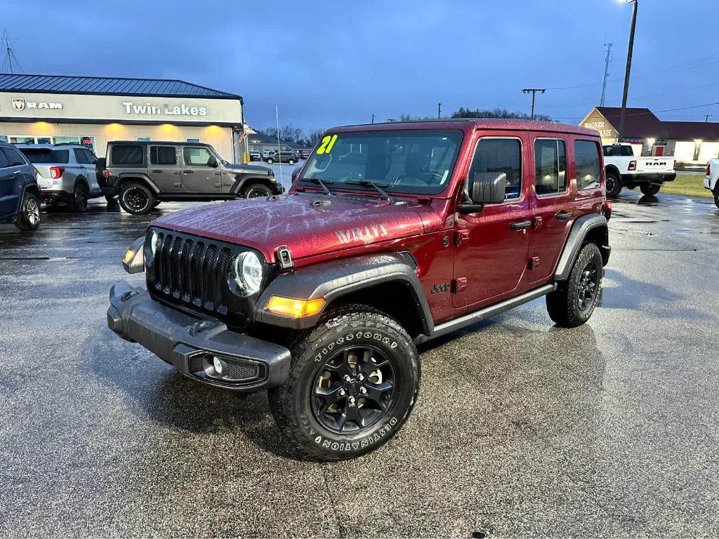 used 2021 Jeep Wrangler Unlimited car, priced at $31,500