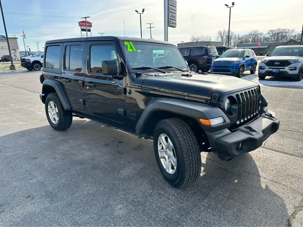 used 2021 Jeep Wrangler Unlimited car, priced at $30,200