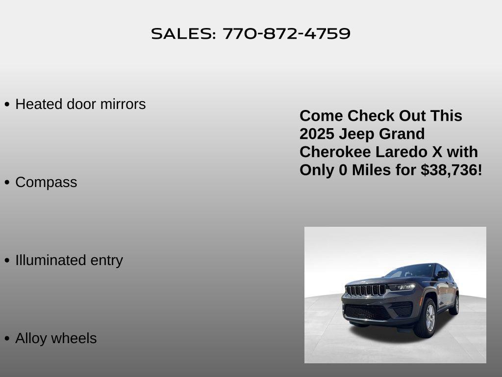 new 2025 Jeep Grand Cherokee car, priced at $38,736