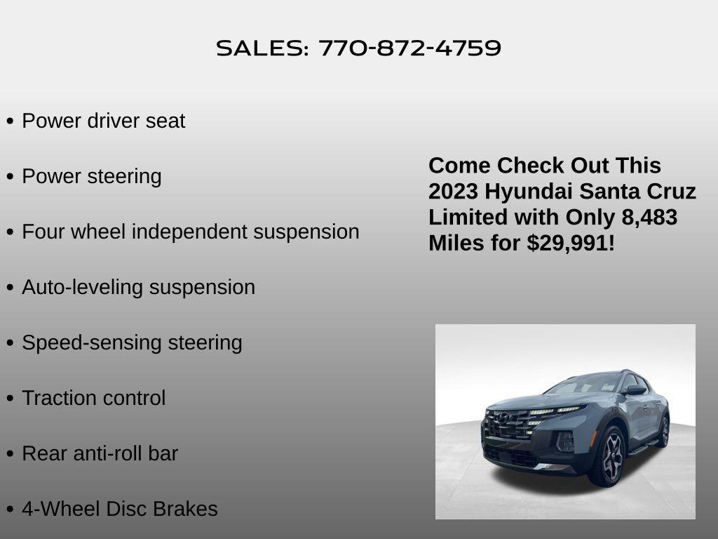 used 2023 Hyundai SANTA CRUZ car, priced at $29,991