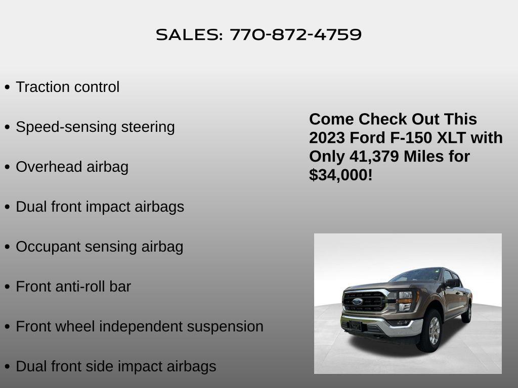 used 2023 Ford F-150 car, priced at $34,000