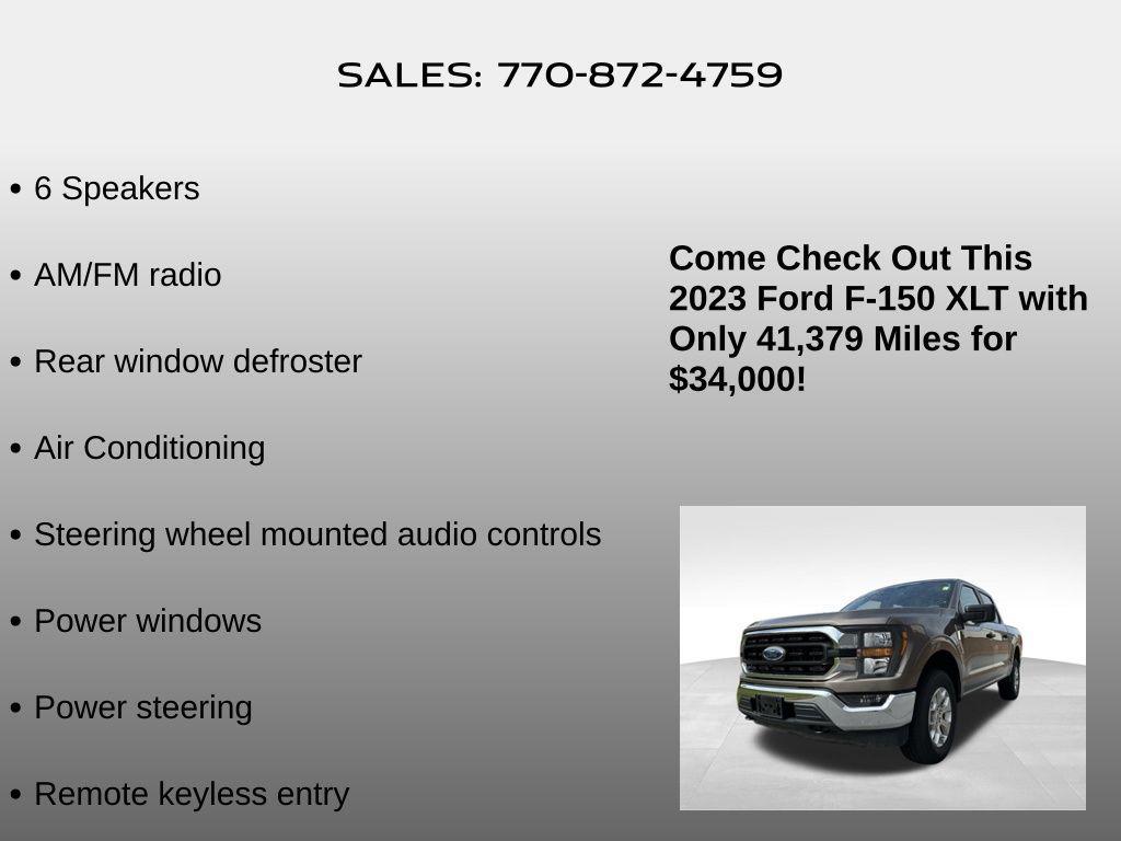 used 2023 Ford F-150 car, priced at $34,000
