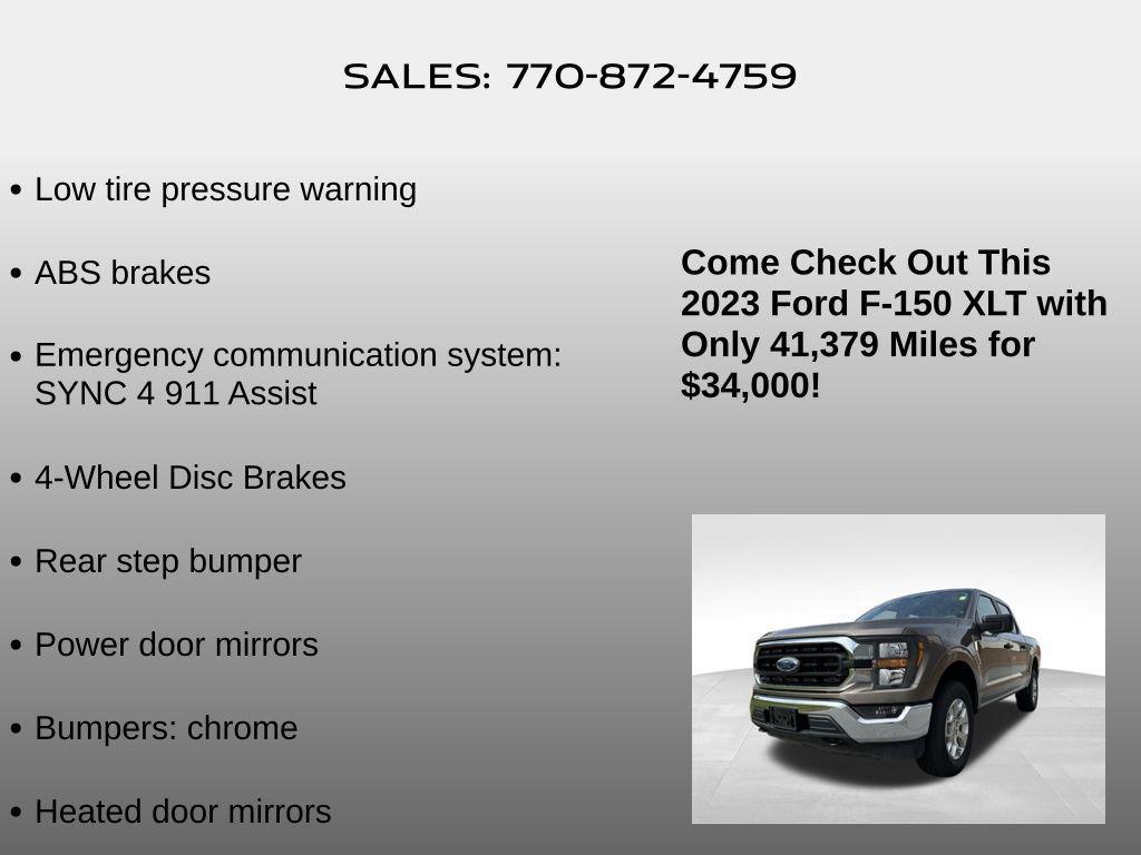 used 2023 Ford F-150 car, priced at $34,000