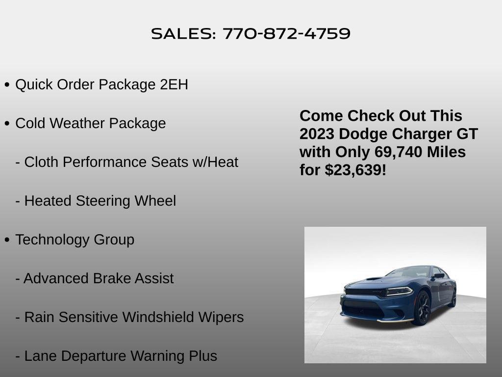 used 2023 Dodge Charger car, priced at $23,639
