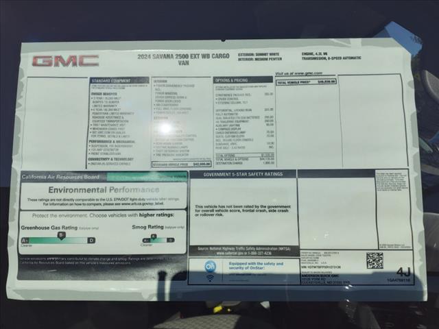 new 2024 GMC Savana 2500 car, priced at $46,030