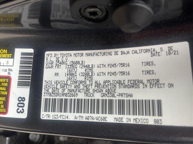 used 2022 Toyota Tacoma car, priced at $31,425