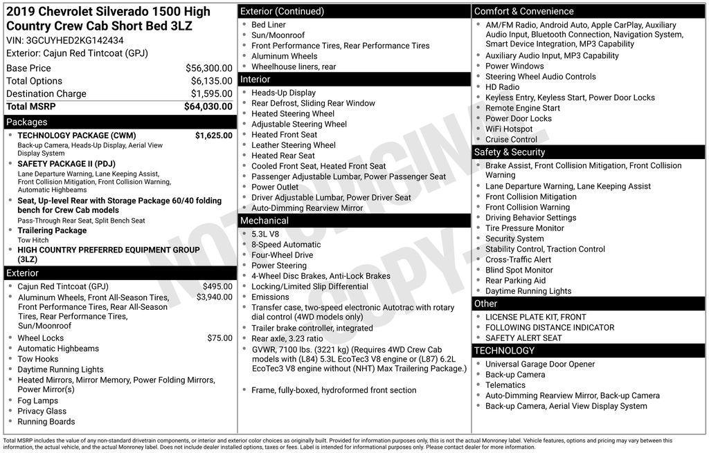 used 2019 Chevrolet Silverado 1500 car, priced at $28,665