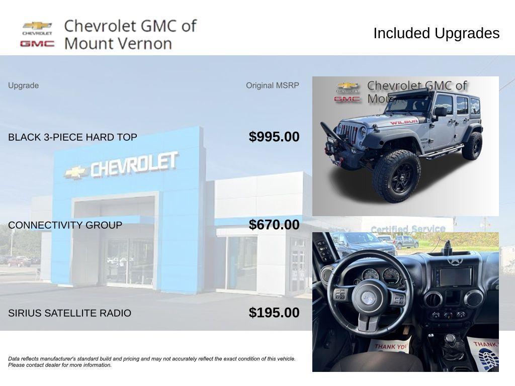 used 2015 Jeep Wrangler Unlimited car, priced at $12,455