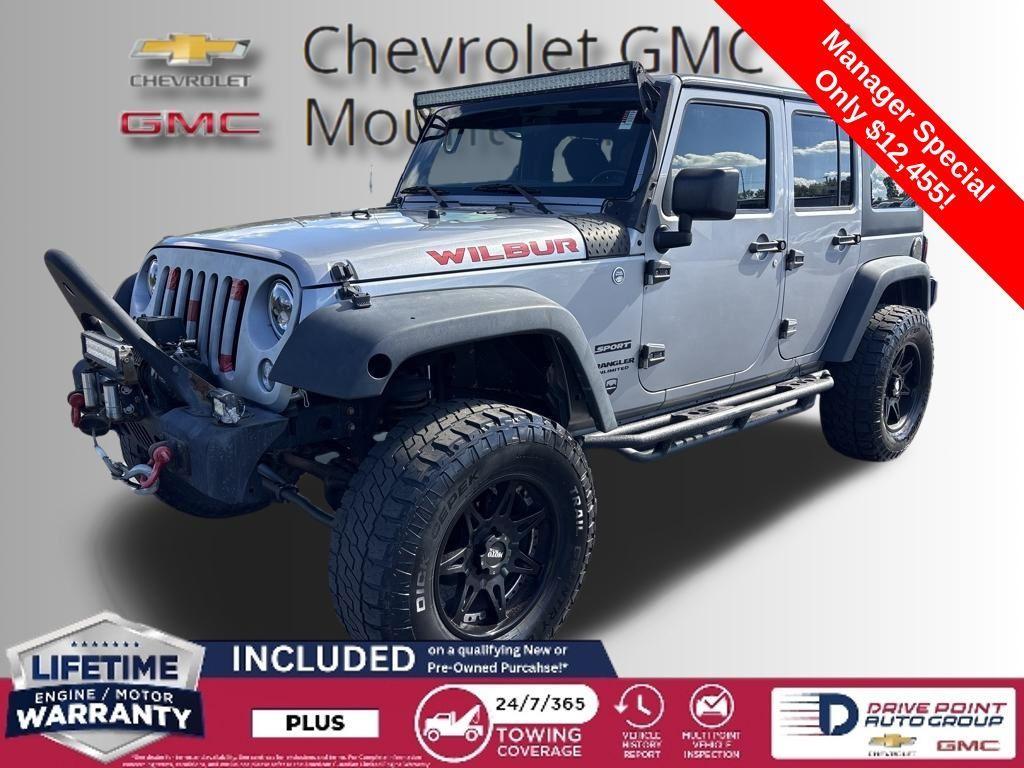 used 2015 Jeep Wrangler Unlimited car, priced at $12,455