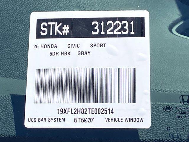 new 2026 Honda Civic car, priced at $29,445