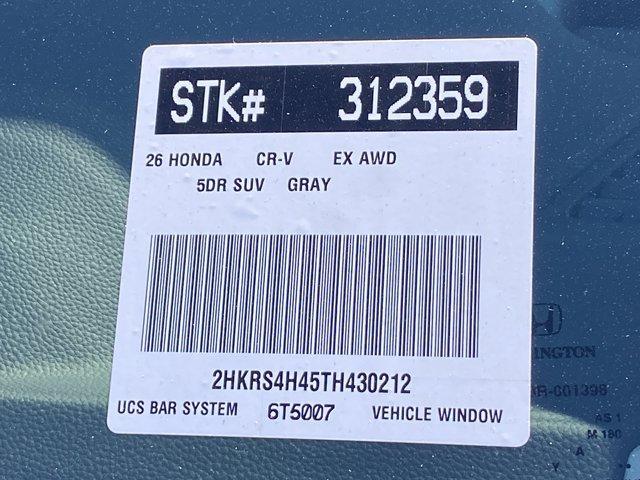 new 2026 Honda CR-V car, priced at $36,100