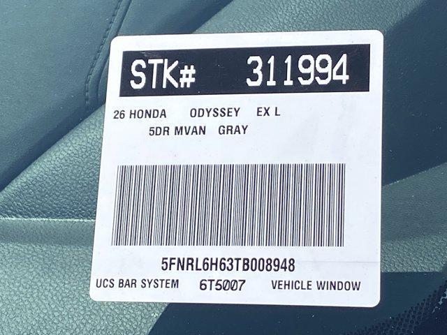 new 2026 Honda Odyssey car, priced at $44,885