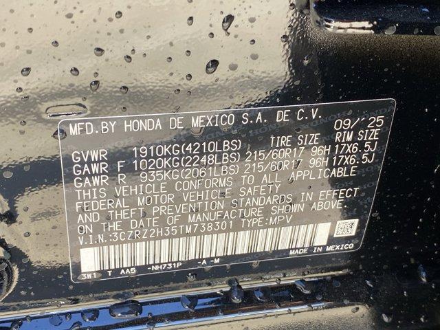 new 2026 Honda HR-V car, priced at $29,150