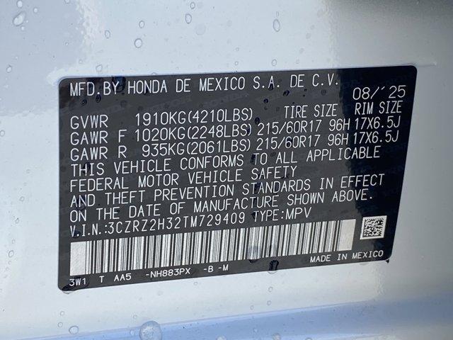 new 2026 Honda HR-V car, priced at $29,605