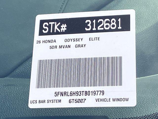 new 2026 Honda Odyssey car, priced at $53,190