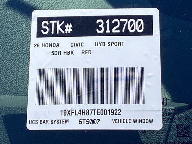 new 2026 Honda Civic Hybrid car, priced at $31,690