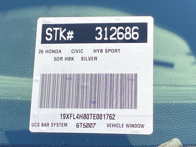 new 2026 Honda Civic Hybrid car, priced at $31,690