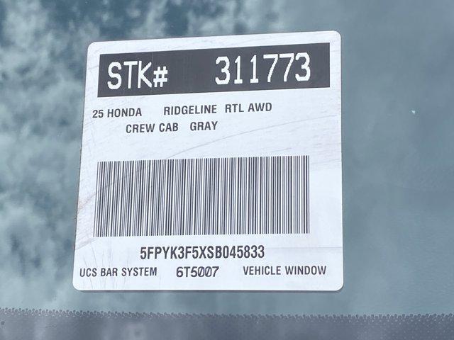 new 2025 Honda Ridgeline car, priced at $44,930