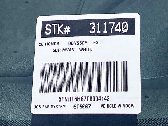 new 2026 Honda Odyssey car, priced at $45,775