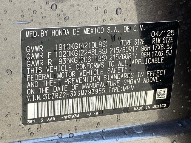 new 2025 Honda HR-V car, priced at $28,295