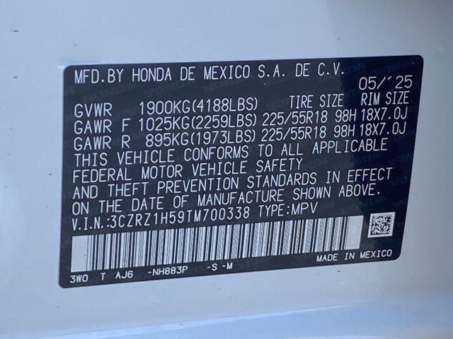 new 2026 Honda HR-V car, priced at $29,850