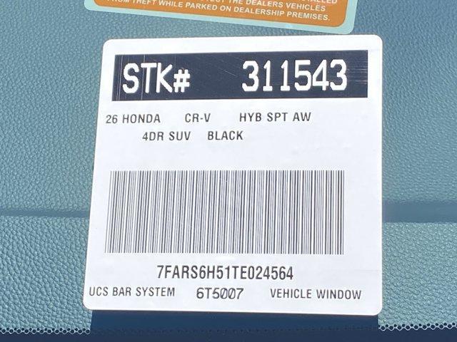 new 2026 Honda CR-V Hybrid car, priced at $38,525