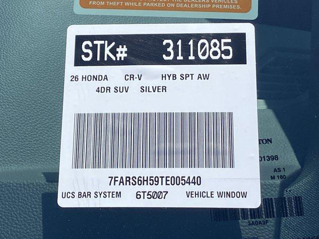 new 2026 Honda CR-V Hybrid car, priced at $38,525