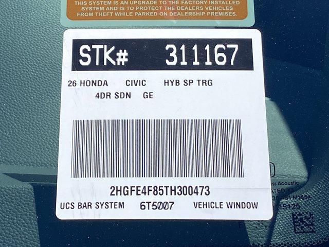 new 2026 Honda Civic car, priced at $33,900