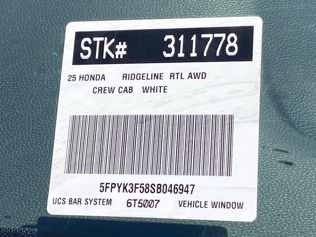 new 2025 Honda Ridgeline car, priced at $45,135