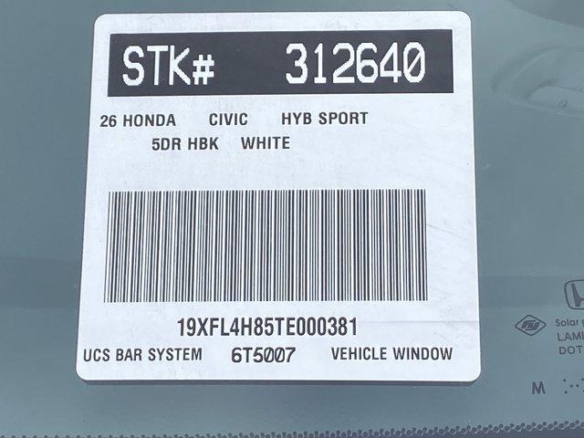 new 2026 Honda Civic Hybrid car, priced at $32,145