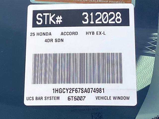 new 2025 Honda Accord Hybrid car, priced at $37,240