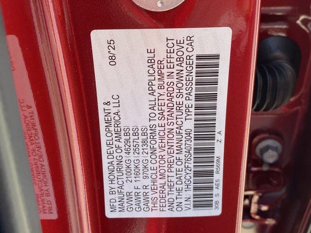 new 2025 Honda Accord Hybrid car, priced at $36,980