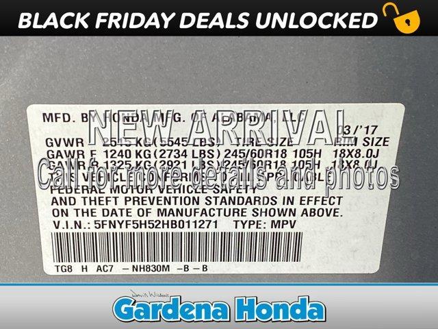 used 2017 Honda Pilot car, priced at $18,688