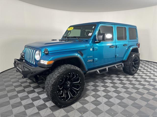 used 2020 Jeep Wrangler Unlimited car, priced at $33,586